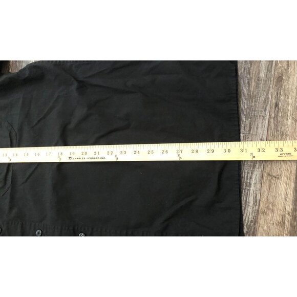 Harley Davidson Mens XL Embroidered Short Sleeve Button Up Shirt Black - Picture 7 of 7